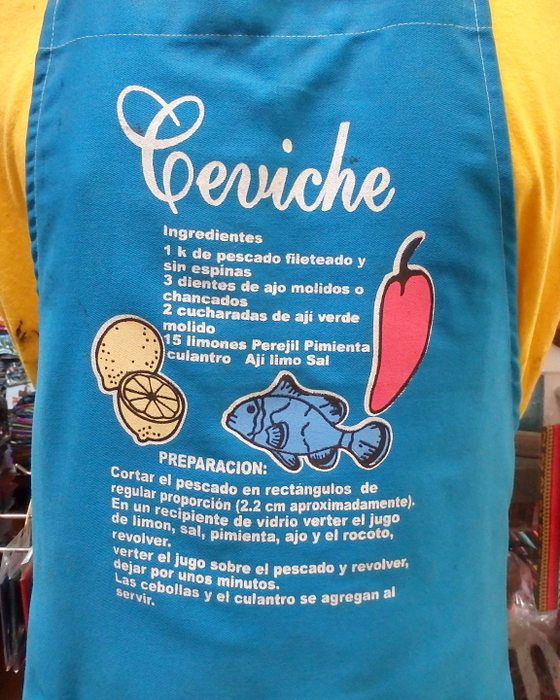 The 'Preparacion' and 'Ingredientes' of Ceviche.